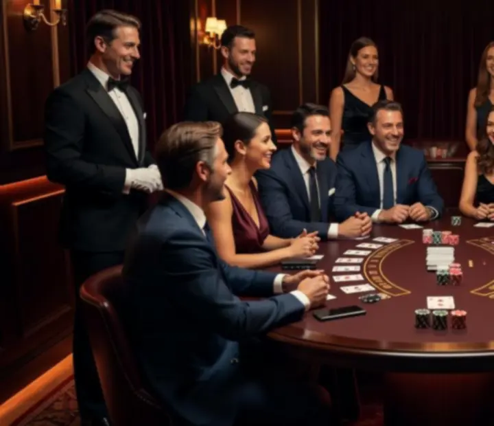 Ambiance élégante d'une soirée Blackjack dans le restaurant Chatevoria