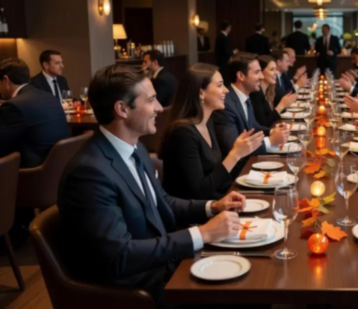 Privatisation de Chatevoria pour un dîner d’entreprise avec tables animées